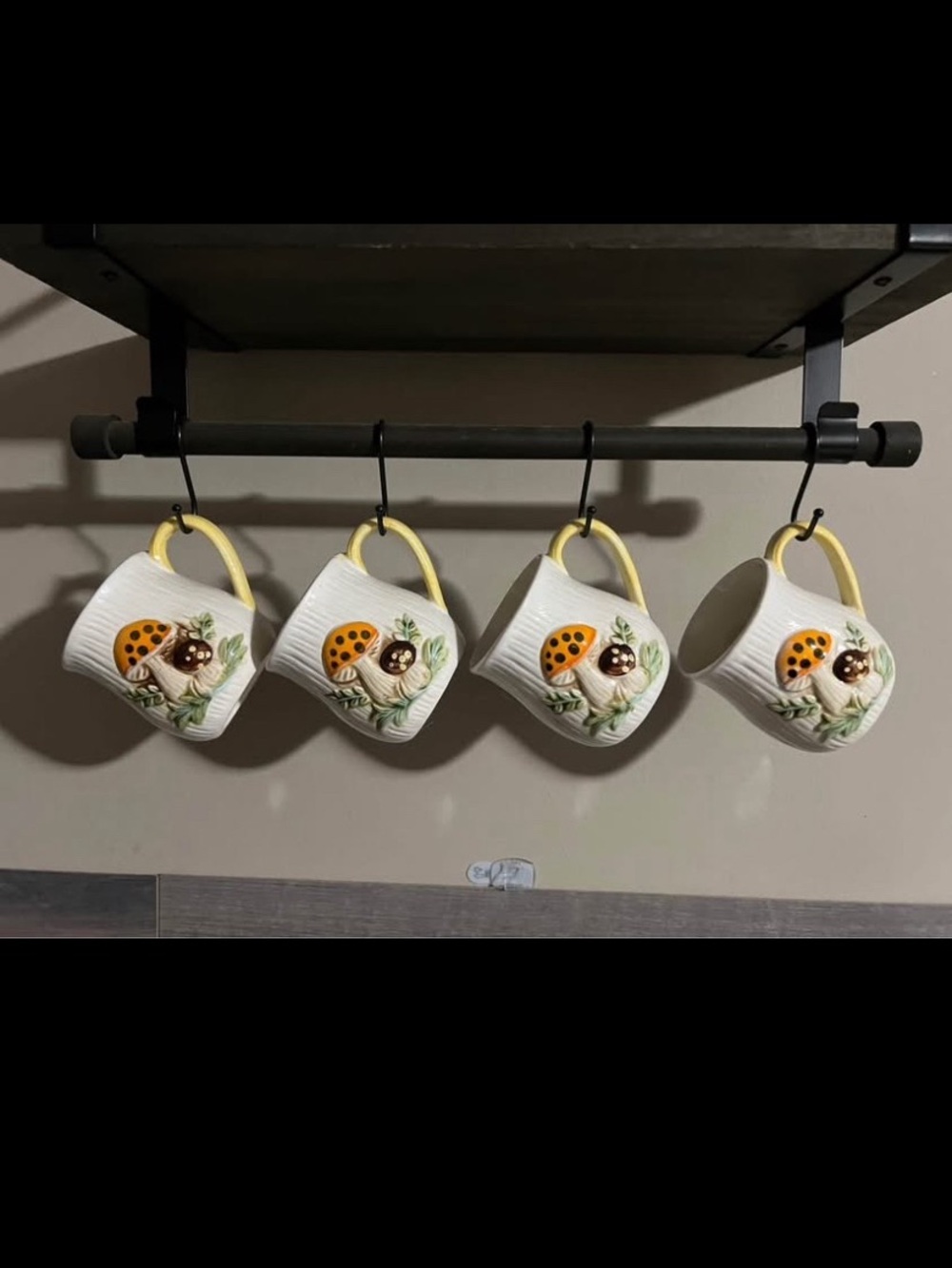 Sears Merry Mushrooms Ceramic Canister Set in Brown and Cream - Picture 5 of 5